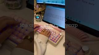 mog keycap makeover ft. Yunzii #aesthetic #unboxing #typing #keyboard #yunzii #kawaii