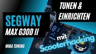 E-Scooter Tuning - Segway Ninebot Max G30D 2 - Tunen mit Scooterhacking App - Bremshebeltrick Test