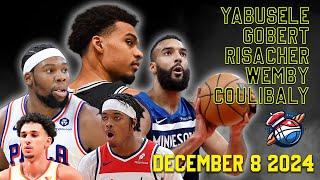 YABUSELE - GOBERT - RISACHER - WEMBANYAMA - COULIBALY -  NBA FRENCH HIGHLIGHTS  12.08.2024