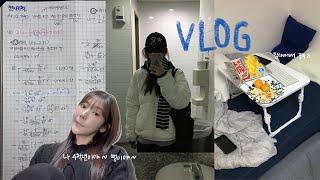 VLOG. 내 이제 힘들다.. | 4학년 1학기 마지막 기말고사 시험기간 브이로그  | 나 빼고 다 졸업 ㅎ | 핑계고급 분량 | 대학생 자취 브이로그