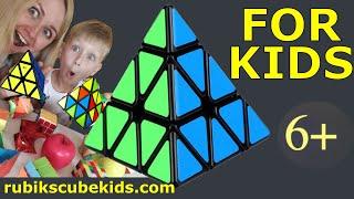 HOW TO SOLVE A PYRAMINX 3 by 3 PYRAMID | FOR KIDS