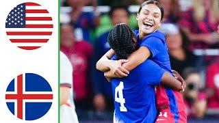 USA vs Iceland | Highlights | Women's Friendly 25-10-2024