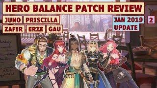 King's Raid - Hero Balance Patch Review Part 2 (Jan 2019 Update) + Post Buff Performance Test