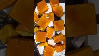 Fresh Yellow Dyed Orange Gym Chalk ASMR Crush #shorts
