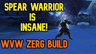 GW2 WvW - Spear Warrior Build For Zerg Fights - Easy and Strong !