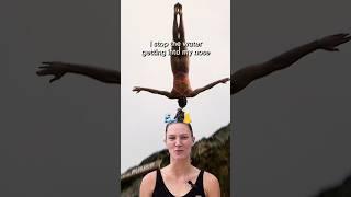 even professional cliff divers get water in their nose  #shorts