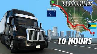 ATS Longest Delivery - Bahamas to Alaska | American Truck Simulator