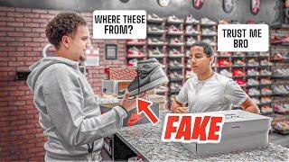 KID TRIES SELLING 3 FAKE SHOES!