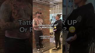 Q&A - Tattoo Cover Up vs Tattoo Removal? #shorts #tattoo #tattoos #tattooed #tattootips #mohawkmatt