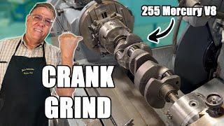 Grinding The Crankshaft For The CRACKED 255 Mercury Flathead Build!