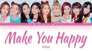 NiziU - Make You Happy Color Coded Lyrics Video 歌詞 |JPN|ROM|ENG|