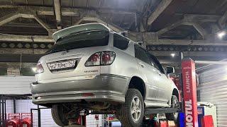 Замена масла в акпп Toyota Harrier Aisin u140