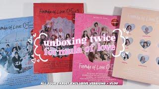 unboxing twice "formula of love" albums + shopping vlog  all 4 target exclusive versions !