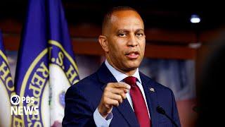 WATCH LIVE: House Minority Leader Jeffries holds briefing as Congress issues Trump shooting report