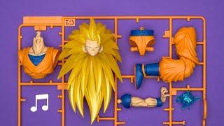 Build: Super Saiyan 3 Son Goku | Dragon ball | Satisfying beat building | Speed build | Model Kit