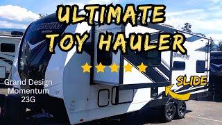 SMALL Toy Hauler RV, Grand Design Momentum 23G 