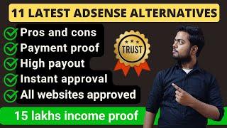 Latest  top adsense alternative with payment proof, honest review, pros and cons. My experience