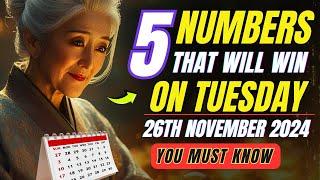 Lucky Numbers: 5 NUMBERS TO WIN JACKPOT on MONDAY 25th NOVEMBER 2024 | Buddhist Teachings