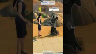 My sim met the Grim Reaper during Reaper Rewards for The Sims 4! #sims4 #spookyseason