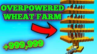 How To Make This Overpower Wheat Farm - Roblox Islands