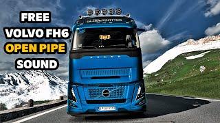 Realistic Driving Volvo FH6 Open Pipe Sound Mod ETS2 1.53