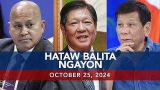 UNTV: Hataw Balita Ngayon | October 25, 2024