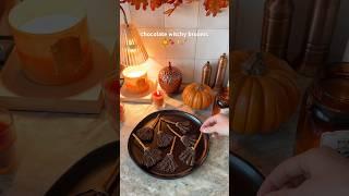 Chocolate Witchy Brooms  #halloween #food