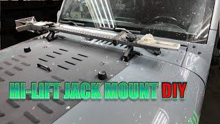 JEEP JK HI LIFT HOOD MOUNT DIY