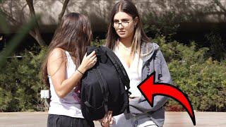 Stealing People's Backpacks!!