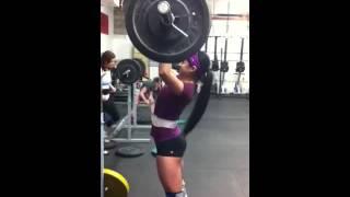 Iron Kitty Strict press 77lbs