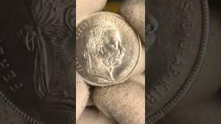 ДОСТАЛ СЕРЕБРЯНЫЙ ФОРИНТ 1879 ГОДА  / #коп #золото #нумизматика #coin #money #доллар #серебро