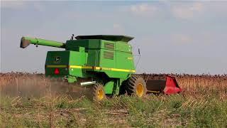 Уборка подсолнечника комбайнами John Deere в Молдовe - Alvar Service