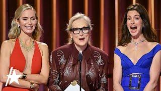 Meryl Streep, Anne Hathaway & Emily Blunt's 'Devil Wears Prada' Reunion At 2024 SAGs