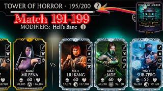 Tower of Horror Match 191-199 Fight + Reward MK Mobile 2024