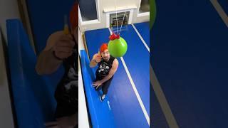 Balloon slicing + parkour ft @Matt.Larose