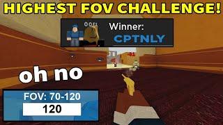 FOV Challenge In Arsenal! (ROBLOX Arsenal)