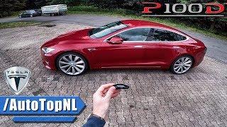 Tesla Model S P100D REVIEW POV AUTOBAHN Test Drive by AutoTopNL