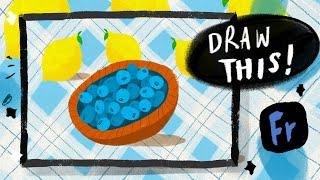 Adobe Fresco | Fruit basket