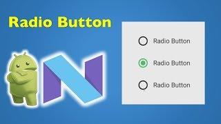 24 Android Material Design- Android Radio Group Button Design