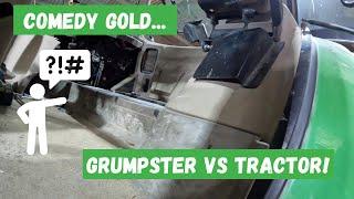 COMEDY GOLD... GRUMPY GRANDAD vs TRACTOR - Fenland Farming Adventures