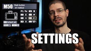 My Canon M50 Camera Settings | Manual Mode Hybrid Photo & Video Setup