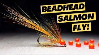 BEADHEAD Salmon FLY: Green Butt Cascade - Fly Tying