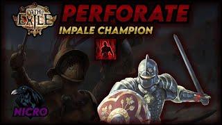 Path of Exile 3.11 - Champion Impale Perforate - BUILD SHOWCASE