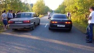 Бешеная Волга vs Toyota Mark 2