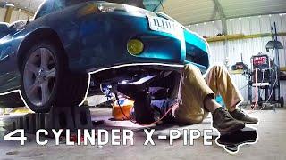 Adding An X-pipe To My True Dual 4 Cylinder Exhaust - What Will it Sound Like?