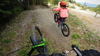 WHAT?! 6 Years Old Girl Shreds a Bike Park!