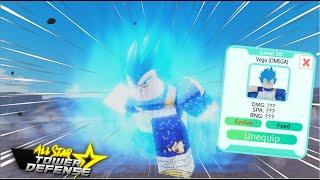 VEGETA  6 STAR IS OP 700K DAMAGE! All Star Tower Defense (Fanmade)