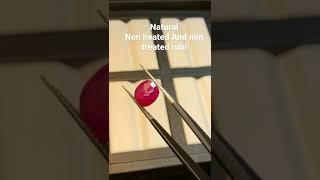 Natural non heated And non treated rubies are available only at EZZA’s