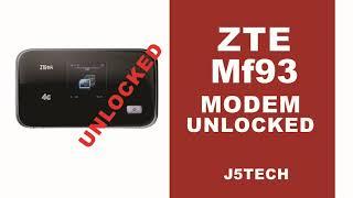 How to Unlock ZTE MF93