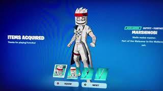 buying the MARSHINOBI skin at Fortnite 